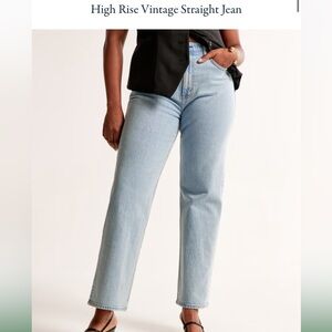 Abercrombie Vintage High Rise Straight Jean